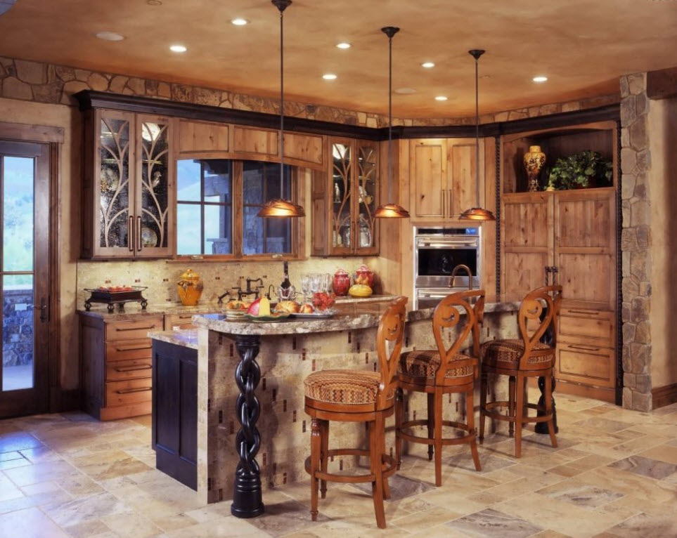 Rustic Kitchen Lighting Remodel in Murrieta